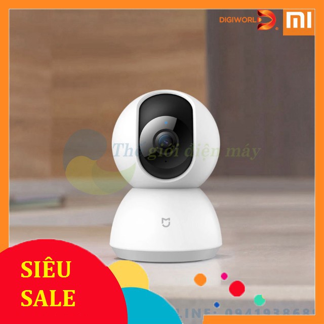 [SiêuRẻ] [Bản quốc tế] Camera giám sát Xiaomi xoay 360 độ IP fullHD 1080P Xiaomi Mi home security 360 độ kèm củ sạc - BH