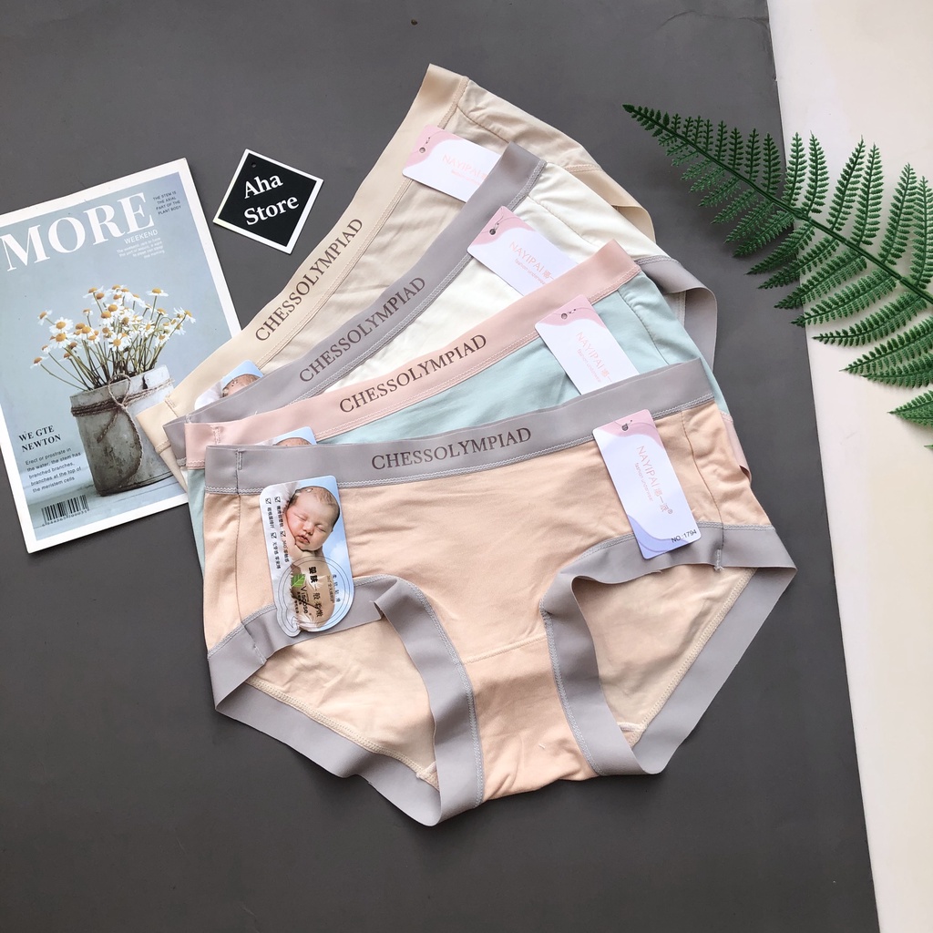 Quần lót nữ thun lạnh viền su mát mịn như da em bé YiOn Underwear QS06