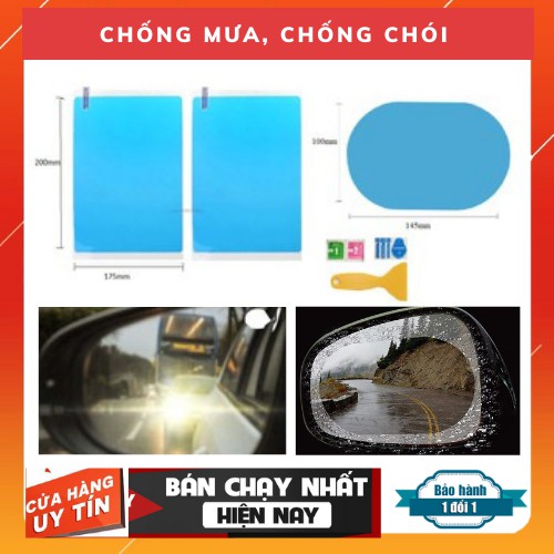 Miếng dán kính chống mưa, dán gương chống mưa, chống chói gương chiếu hậu ô tô công nghệ nano Nhật Bản