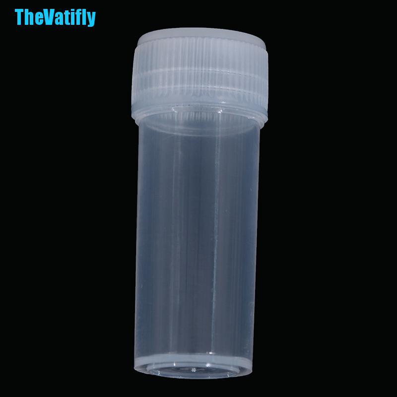 Bộ 10 Ống Nhựa Kiểm Tra Mẫu Thử Có Nắp Tiện Dụng