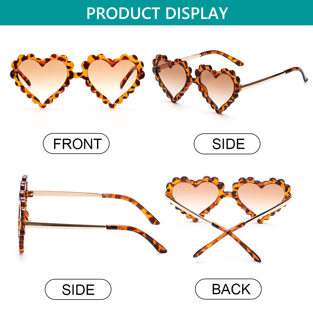 Kính Mát Hình Trái Tim Chống Tia Uv 400 Cho Bé 1-8 Tuổi | BigBuy360 - bigbuy360.vn