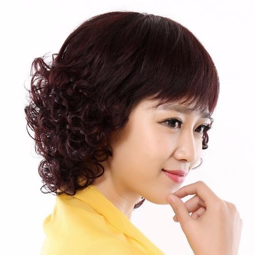 Tóc giả nữ trung niên xoăn ngắn 9209 😍FREESHIP😍 tóc trung niên nữ, tặng lưới chụp