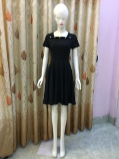 Đầm xòe nơ ngực đính hạt V47