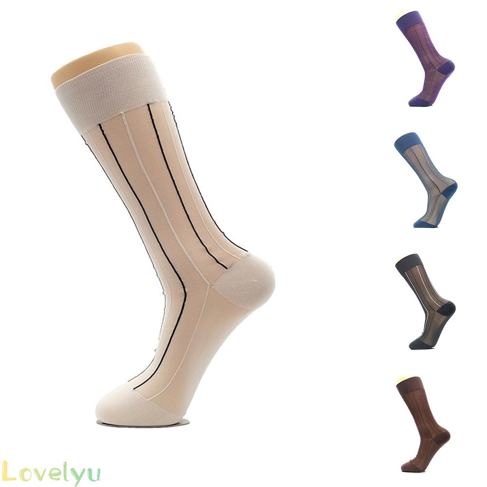&lt;READY STOCK&gt;Mens Dress Socks 1 Pairs Lot Striped Casual Fashion Sexy Knee High Stockings MxvvuM lzONWwo aUWzne100% brand new！