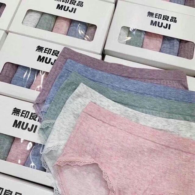 Quần chip Muji vỏ trắng hộp 5 chiếc | BigBuy360 - bigbuy360.vn
