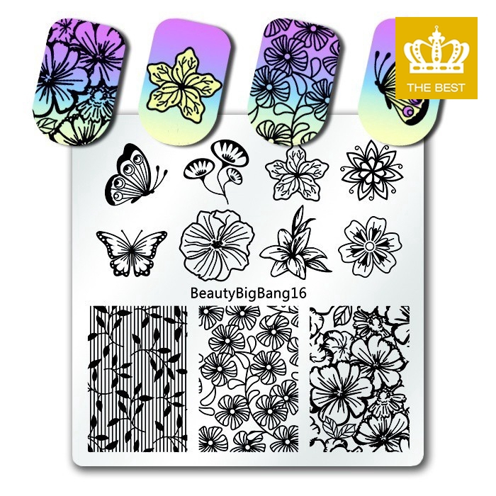 [Hàng mới về] Tấm khuôn hỗ trợ trang trí móng tay nghệ thuật chuyên dụng chất lượng cao