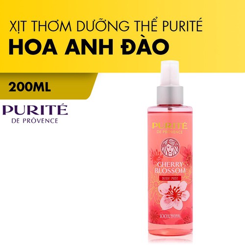 Xịt Thơm Dưỡng Thể Purite Hoa Anh Đào 200ml | BigBuy360 - bigbuy360.vn