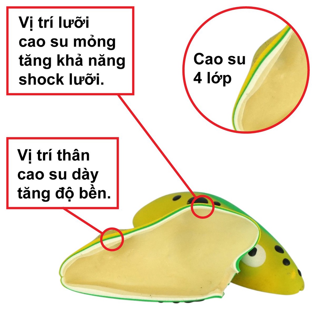 NHÁI HƠI HD40 THÁI LAN - MỒI GIẢ CÂU LURE CÁ LÓC (4CM/8GR)