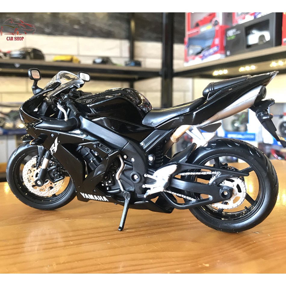 Mô hình xe mô tô Yamaha YZF-R1 tỉ lệ 1/12 hãng Maisto màu đen