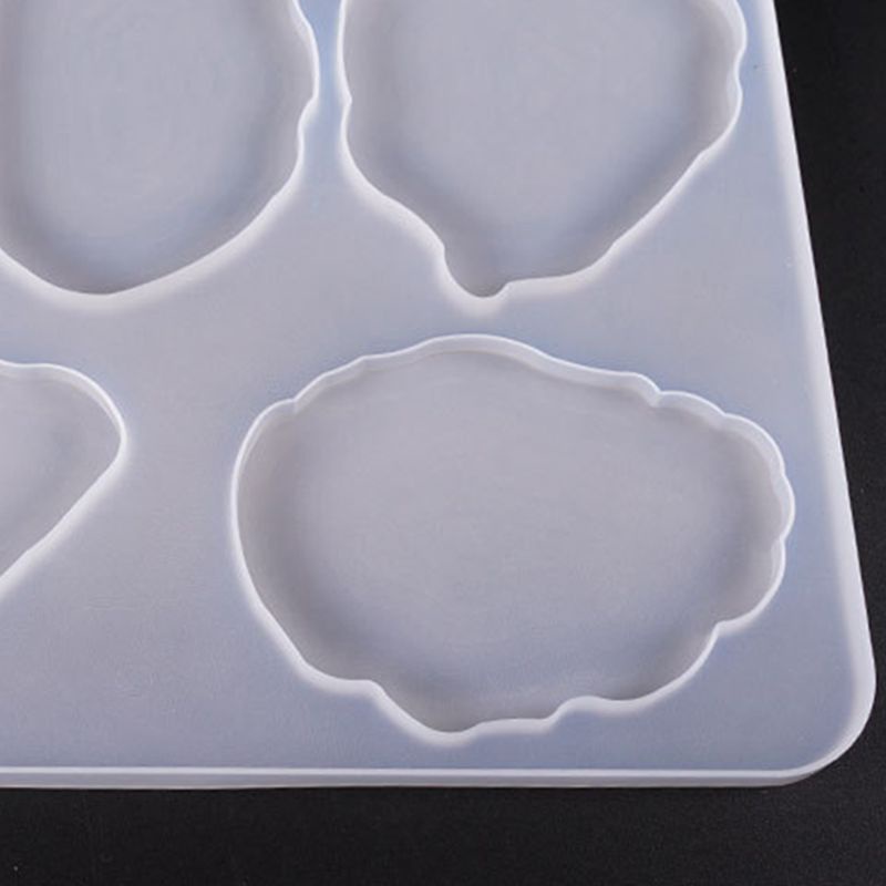 Khuôn silicon Epoxy UV làm miếng lót cốc để bàn cỡ lớn nhiều kiểu dáng DIY tiện lợi