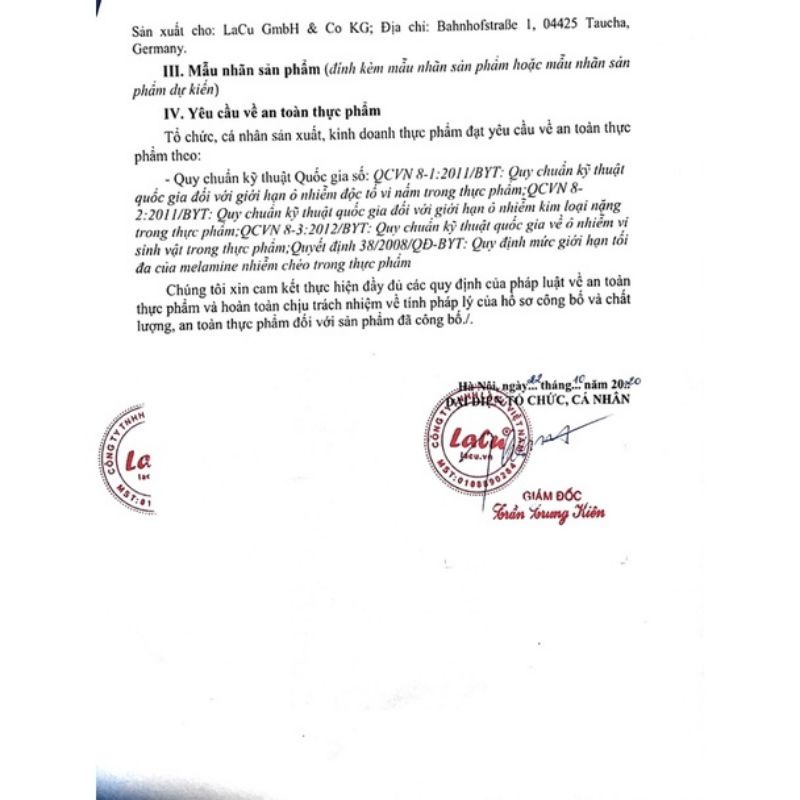 Sữa LACU tăng cơ cho người tập GYM titan 100% whey protein 1kg