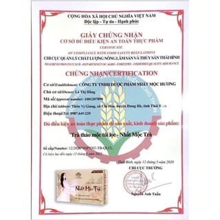 Trà Thảo Dược NHẤT MỘC TRÀ - NHẤT MỘC HƯƠNG