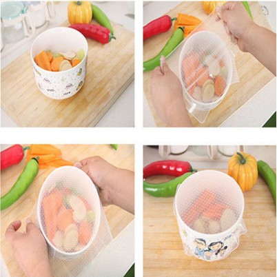 Set 6 Nắp Đậy Bảo Quản Thực Phẩm SIlicon