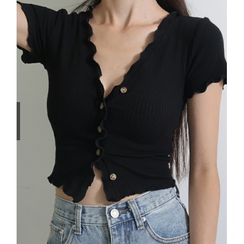 Áo kiểu trễ vai - áo cổ vuông mang được nhiều kiểu - AO028