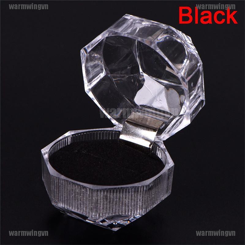 Hộp Đựng Nhẫn Cưới / Đính Hôn Bằng Acrylic Trong Suốt Mới