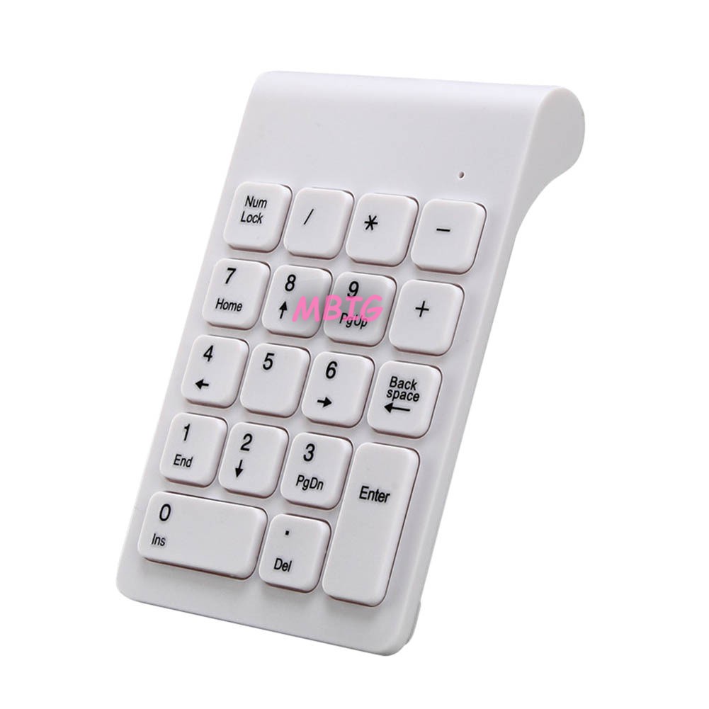Bàn phím số rời 2.4G không dây 18 phím USB cho máy tính và máy tính xách tay