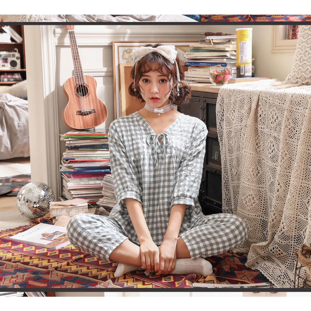 Bộ Quần Áo Nữ Mặc Nhà Chất Cotton Đũi Mềm, Mỏng Nhẹ, Mát, Quần Dài Áo Tay Lỡ, Phù Hợp Cho Cả Mặc Sau Sinh Và Cho Con Bú