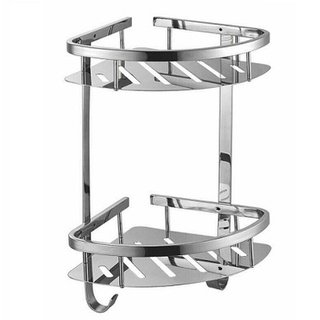 Kệ góc đa năng nhà tắm inox 304 sang trọng cao cấp bề mặt SÁNG BÓNG (mặt phẳng có rãnh thoát nước)
