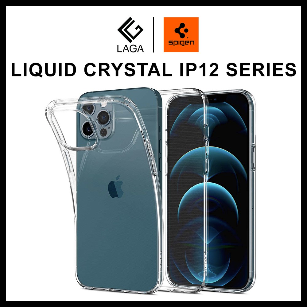 Ốp Lưng Spigen Liquid Crystal iPhone 12 Pro Max / 12 Pro / 12 - Chống Sốc Chuẩn Quân Đội Mỹ