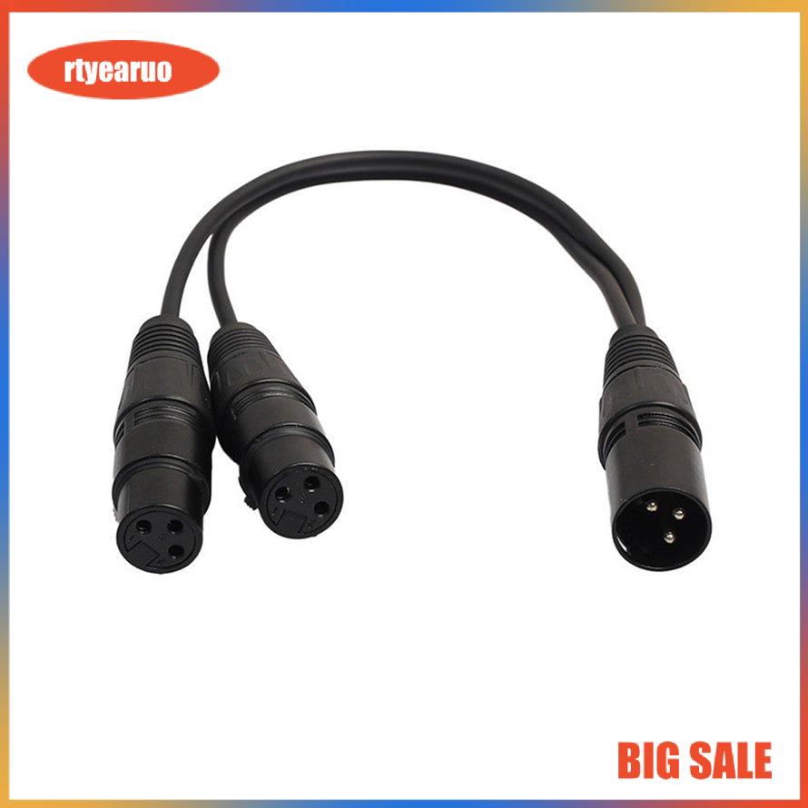 2 Cáp Chữ Y 3-pin Xlr Sang 2 Male Y 16 Awg