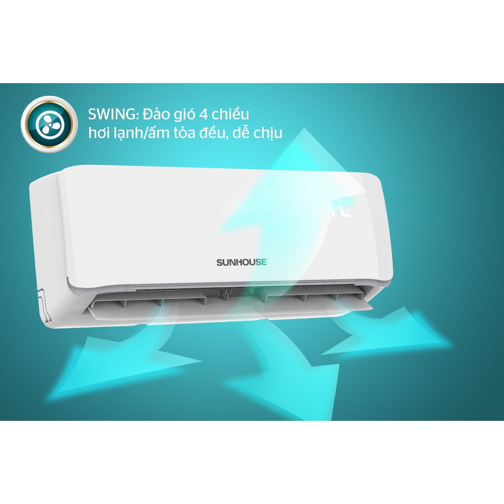 [Miễn phí vận chuyển và công lắp đặt] Điều hòa không khí hai chiều SUNHOUSE SHR-AW09H310/12H310