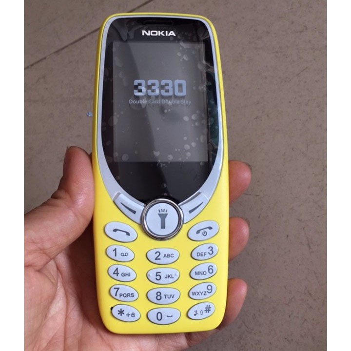 Điện thoại Nokia 3330 bản 2018 màn hình to nút nhấn bự pin trâu 2 ngày bắt sóng tốt