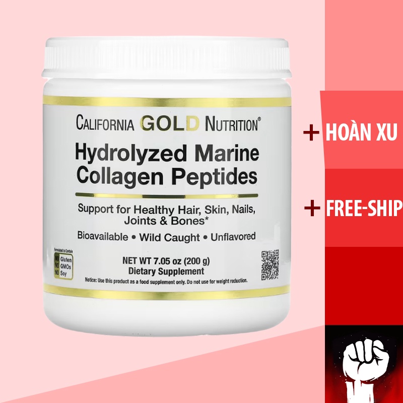 Collagen thủy phân california gold hydrolyzed marine collagen peptides - ảnh sản phẩm 1