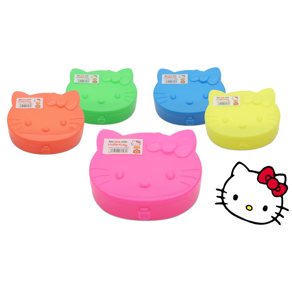 Hộp đựng phấn Hanson hình Hello Kitty dễ thương ngộ nghĩnh cho bé