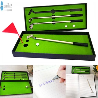 Bộ bút bi và 2 quả bóng golf mini để bàn
