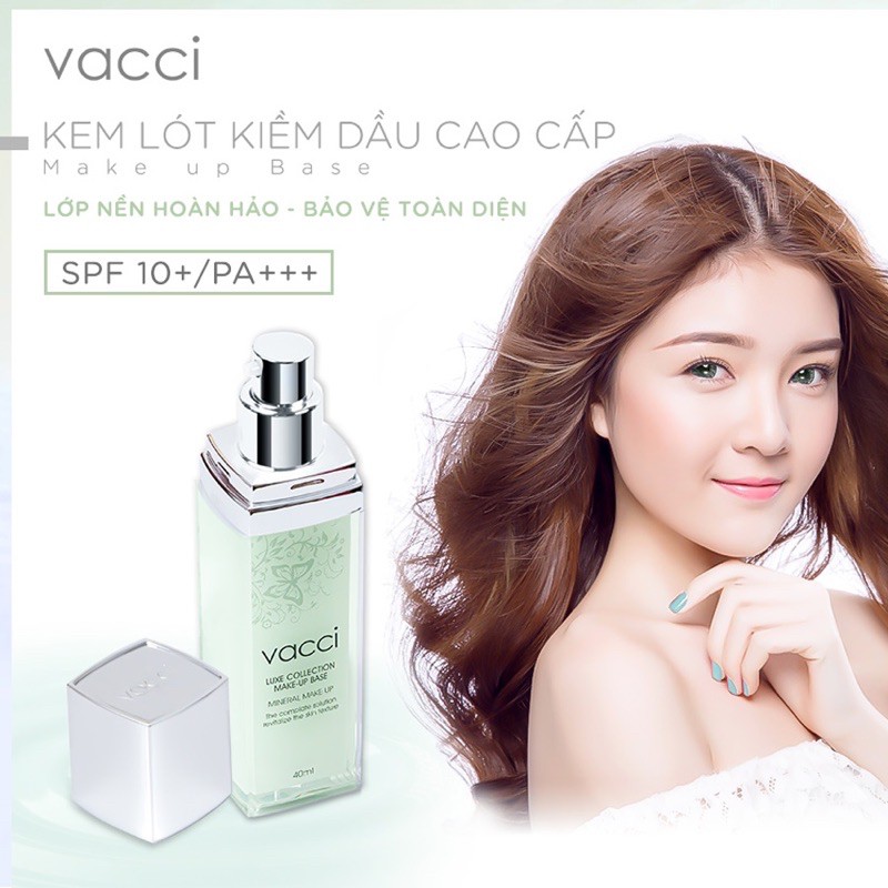 Kem lót trang điểm trắng da cao cấp VACCI – SPF 10