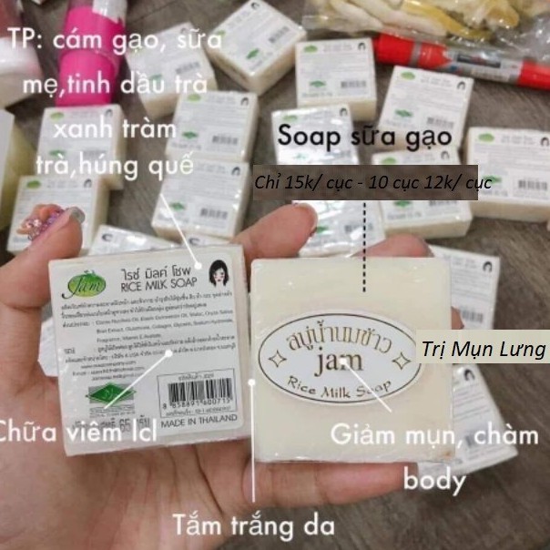 Xà Phòng Cám Gạo - Xà Phòng Trắng Da Thái Lan - Soap tắm cám gạo | BigBuy360 - bigbuy360.vn