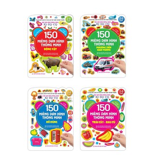 Sách - Combo 150 miếng dán hình thông minh (bìa mềm)