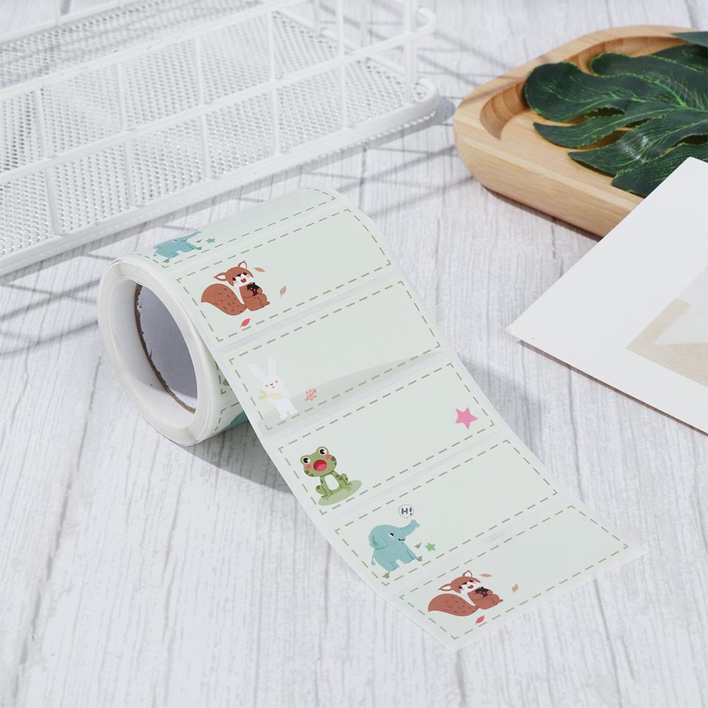 Bộ 300 Nhãn Dán Tự Dính Họa Tiết Gấu Trúc / Thỏ / Voi Dành Cho Trường Học / Văn Phòng