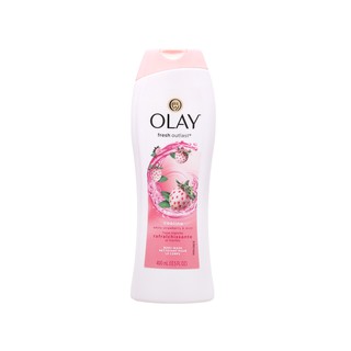 Sữa Tắm Olay Cooling White Strawberry & Mint Hương Dâu Bạc Hà 400ml