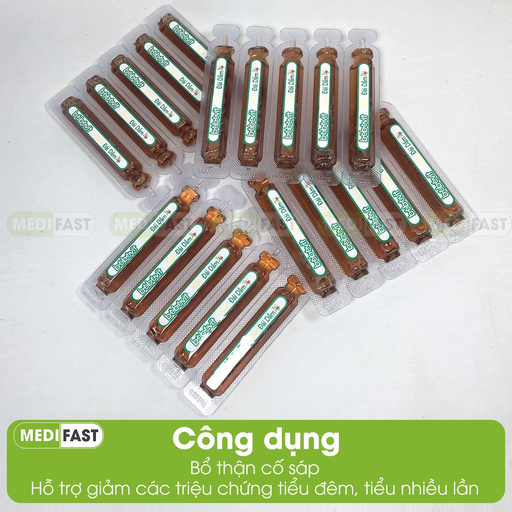 Siro giảm đái dầm - Bebevit Gold, giúp bé giảm tiểu đêm, đái dầm không tự chủ - hộp 20 ống uống từ thảo dược