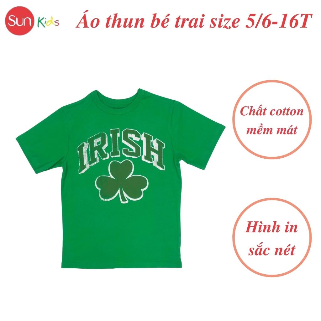 Áo thun bé trai xuất xịn, áo phông cho bé trai, chất cotton, size 4-16 tuổi,  - SUNKIDS1