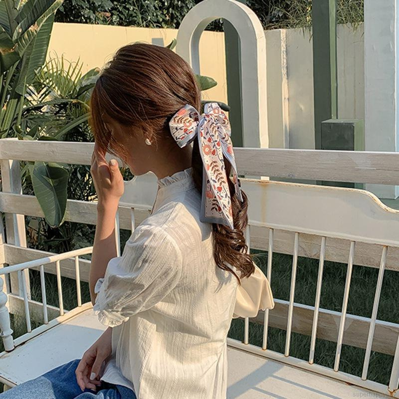 Dây Buộc Tóc Ruy Băng Thắt Nơ Xinh Xắn Cho Nữ