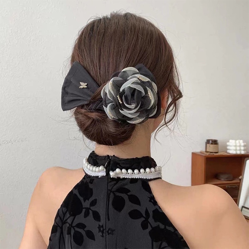 Phụ Kiện Búi Tóc Hình Hoa Mềm Mại 2022 Cho Người Lớn
