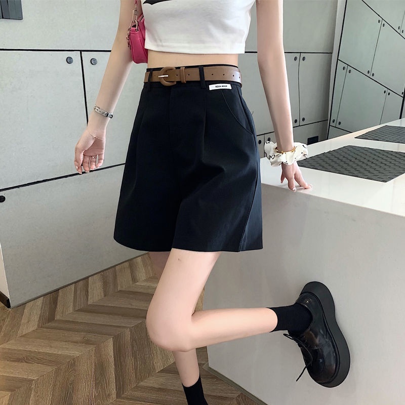 COZOK Quần Short Lưng Cao Ống Rộng Thời Trang Cá Tính Dễ Phối Đồ