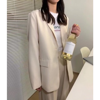 Áo blazer dáng suông basic 21811 CHERRYCOCO