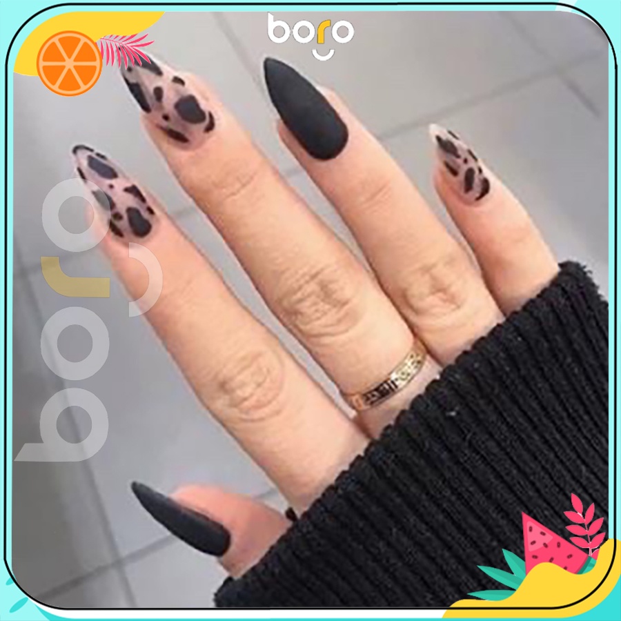 [Mẫu 101-200] Móng Tay Bò Sữa Hot trend 2021 Bộ Nail Box 24 móng tay giả loại dài ngắn