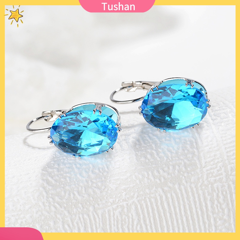 Khuyên tai nữ đính đá dáng dài phong cách thời trang