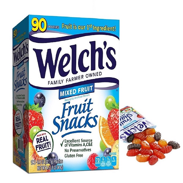 Kẹo dẻo trái cây Welch's Fruit Snacks Mỹ 90 gói - Maria Mart