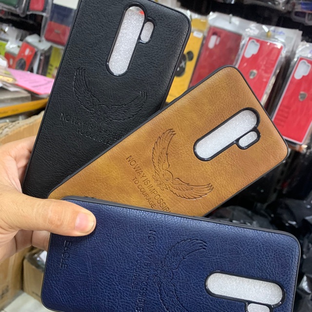 Ốp lưng Xiaomi Note 8, Note 8 pro dẻo đen kiểu da