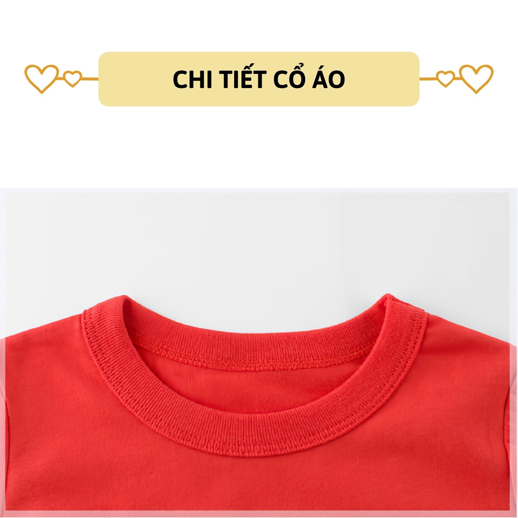 Áo thun bé trai bé gái ngắn tay 27Kids áo cộc nam nữ 100% Cotton cho trẻ từ 2-10 tuổi BSTS17