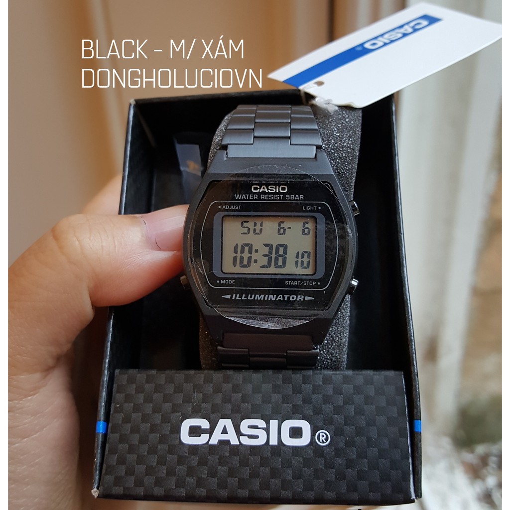 ĐỒNG HỒ UNISEX NAM NỮ CASIO B640 ĐEN - BLACK