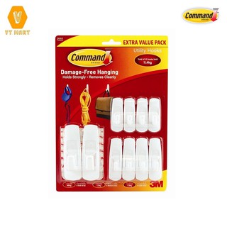 [TỐT -  BỀN VÀ SIÊU DÍNH] Bộ 10 Móc Treo 17008EXVP Command 3M - HIBUVTAUTO