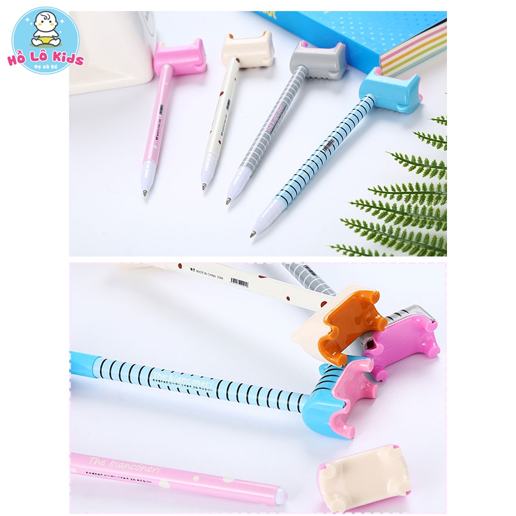 Bút viết hình hươu cao cổ có chân đáng yêu để bàn Hồ Lô Kids
