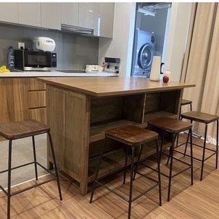 [Hỏa tốc] Ghế Quầy Bar Cao Quầy Thu Ngân Gỗ  Khung Sắt Thường Dùng Cho Cafe Các Quán Nước , Trà Sữa ,Quán Bar - TA