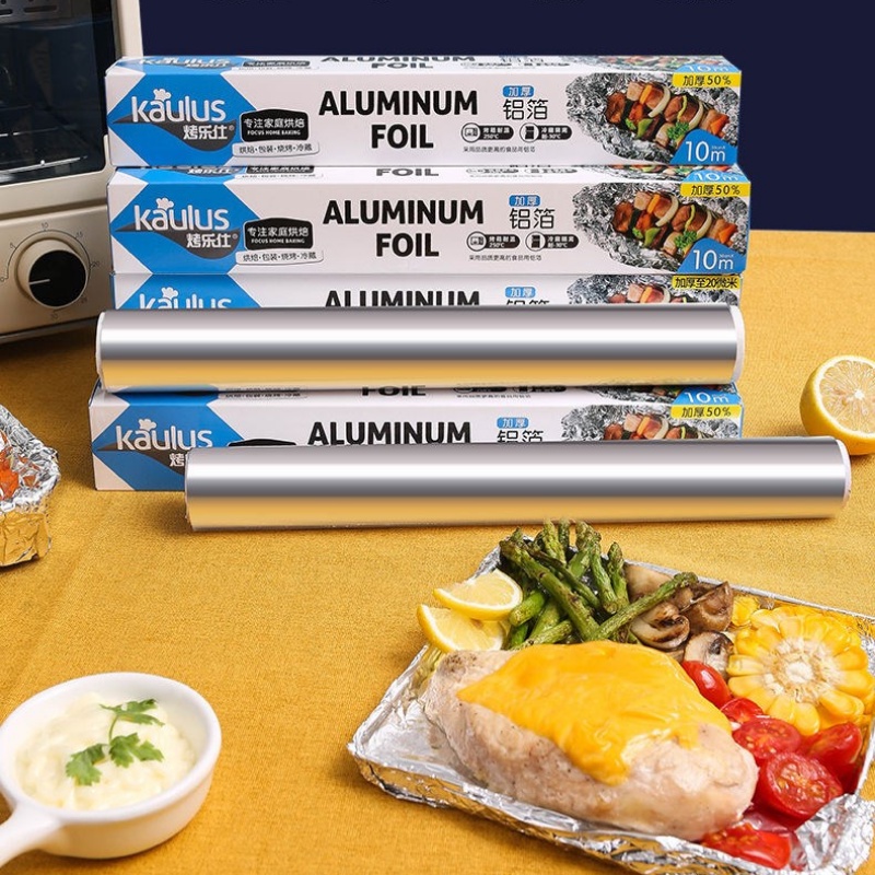 Cuộn Giấy Bạc Nướng Thịt Cá BBQ, Giấy Bạc Bọc Thực Phẩm Nồi Chiên Không Dầu Dài 10m - MTDDT